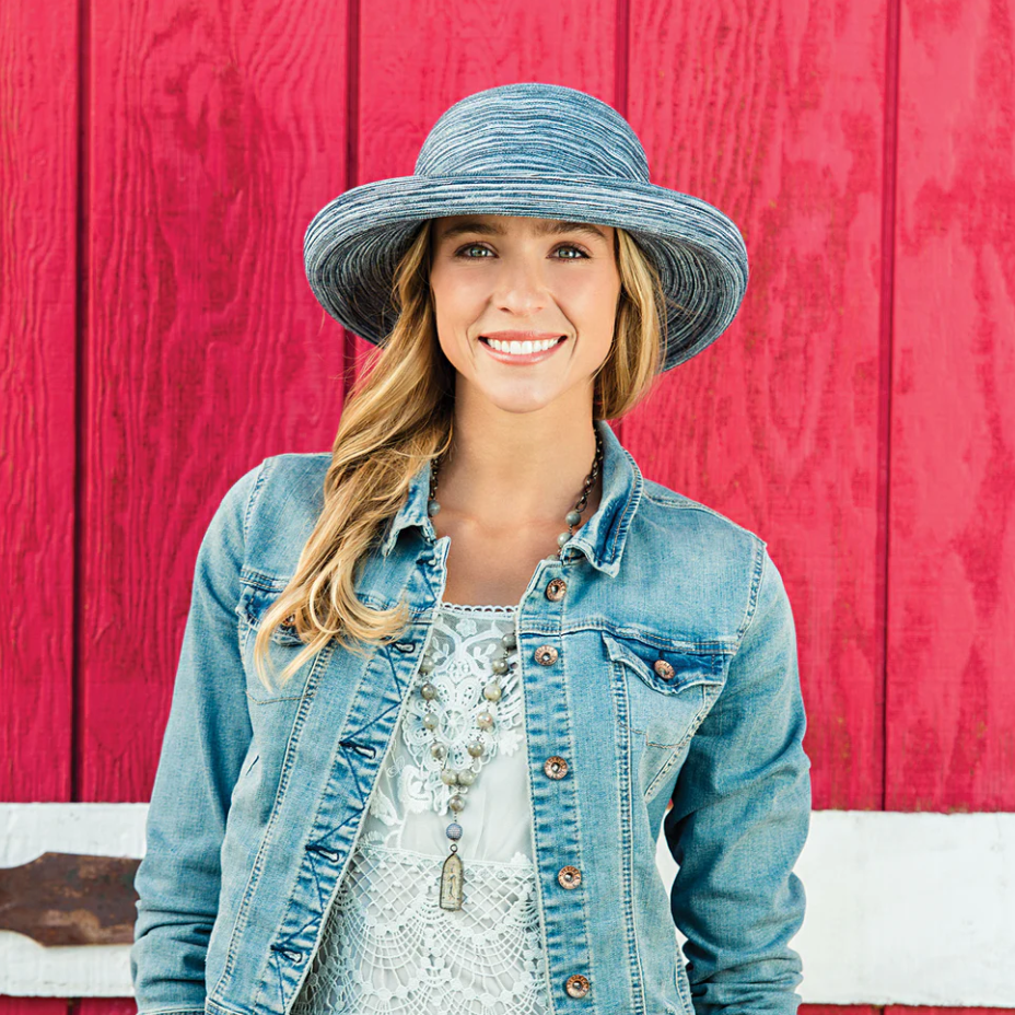 Wallaroo Sydney Wide Brim UPF Sun Hat Denim
