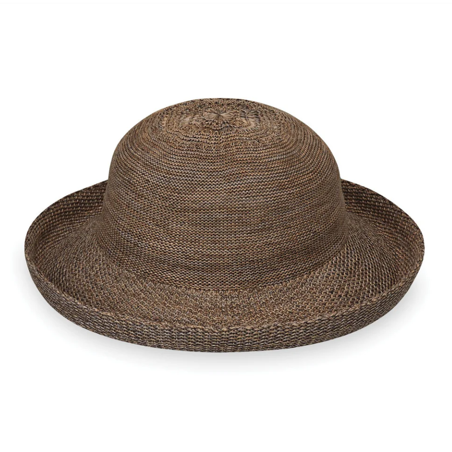Wallaroo Petite Victoria Wide Brim Sun Hat Suede