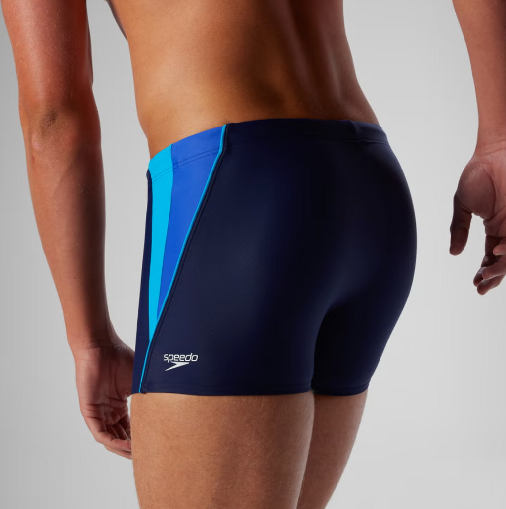 Speedo Men's Fitness Splice Square Leg Navy
