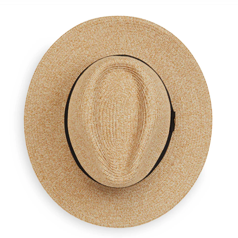 Wallaroo Palm Beach Fedora Sun Hat Beige