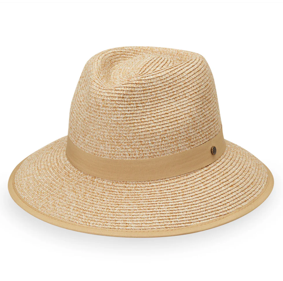 Wallaroo Petite Gabi UPF Ponytail Sun Hat Beige