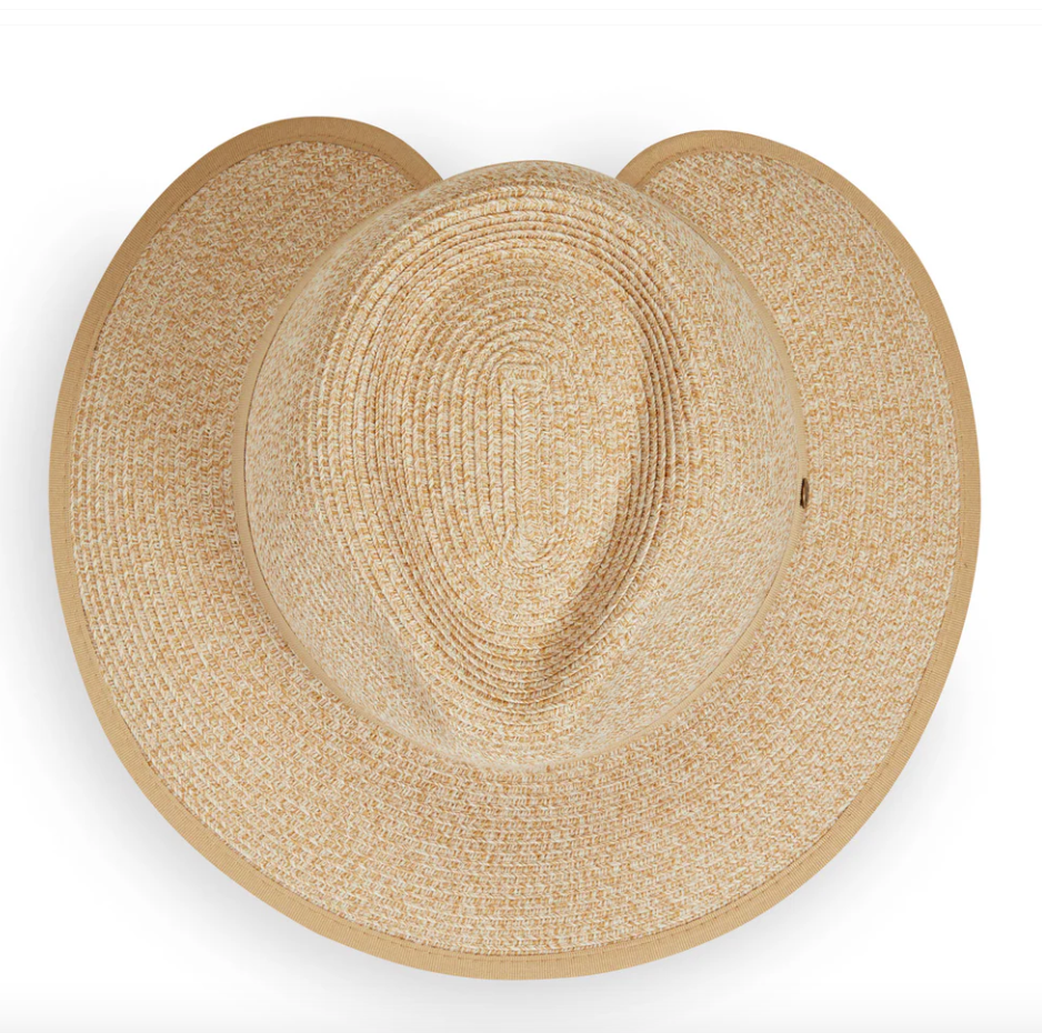 Wallaroo Petite Gabi UPF Ponytail Sun Hat Beige