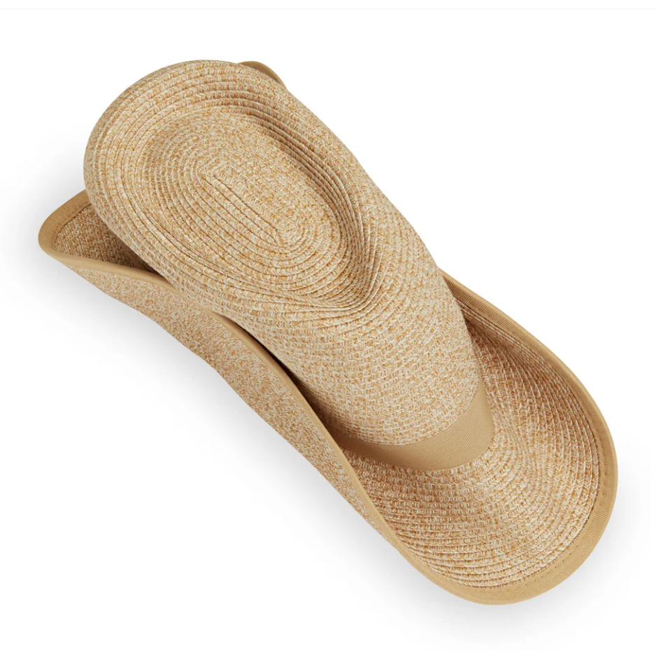 Wallaroo Petite Gabi UPF Ponytail Sun Hat Beige