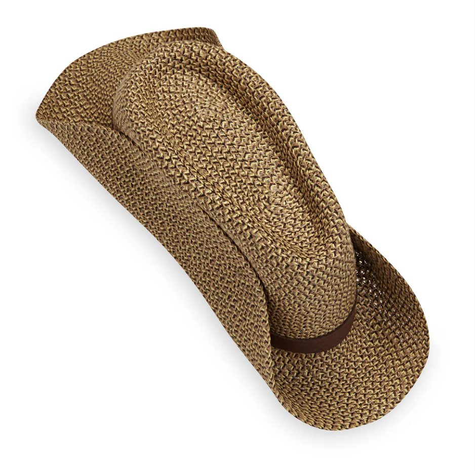 Wallaroo UPF Outback Fedora Sun Hat Brown
