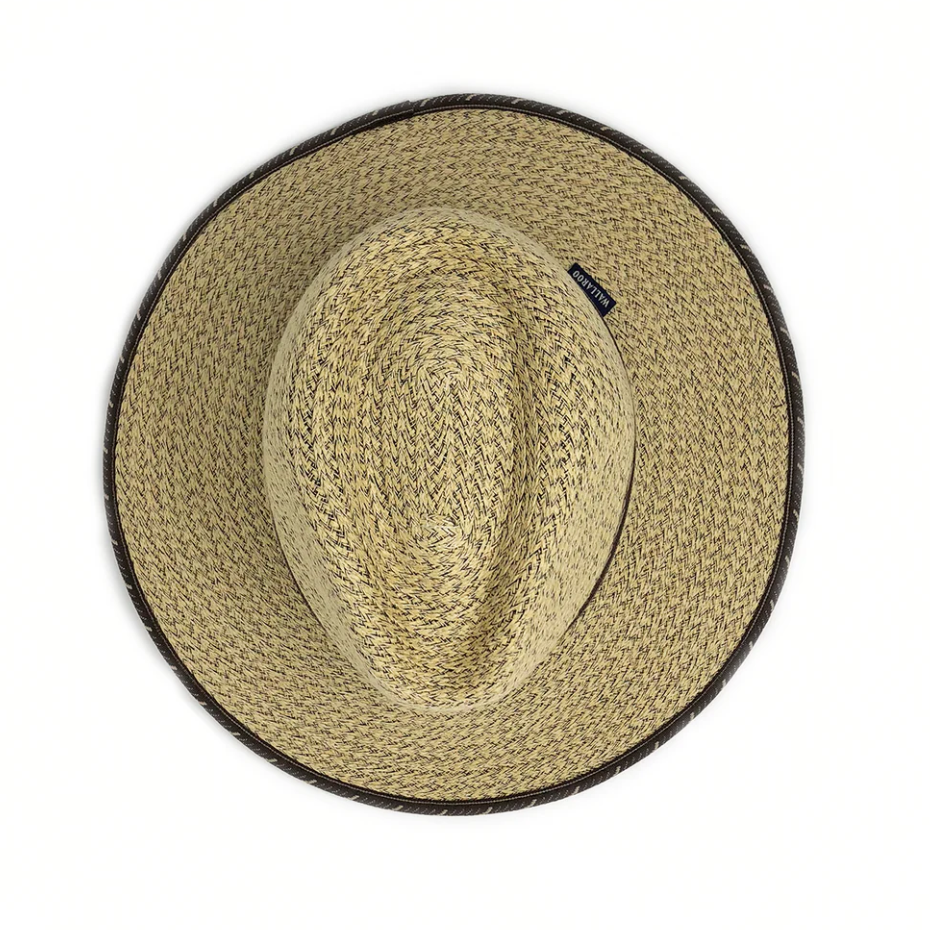 Wallaroo Cabo Fedora UPF Sun Hat Natural/Surf Trim