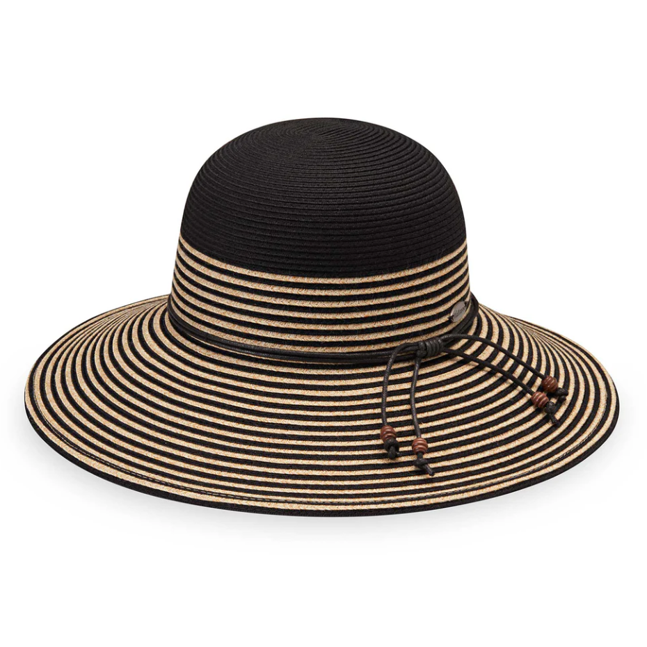 Wallaroo Petite Marseille Wide Brim Black/Natural