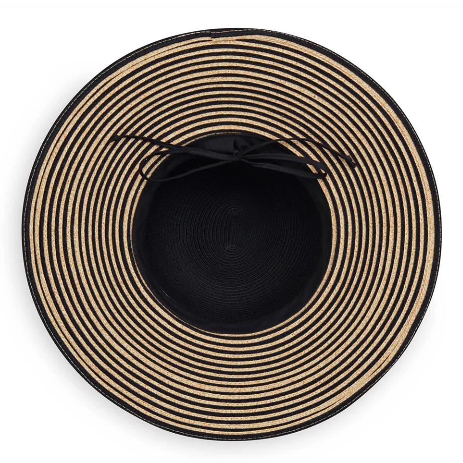 Wallaroo Petite Marseille Wide Brim Black/Natural
