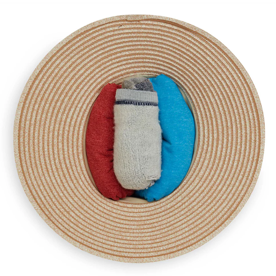 Wallaroo Petite Marseille Wide Brim Hat White/Beige