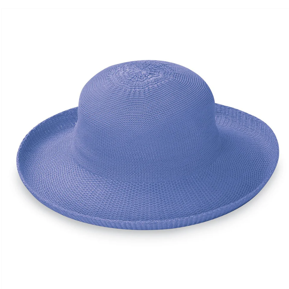Wallaroo Petite Victoria Wide Brim Sun Hat Hydrangea