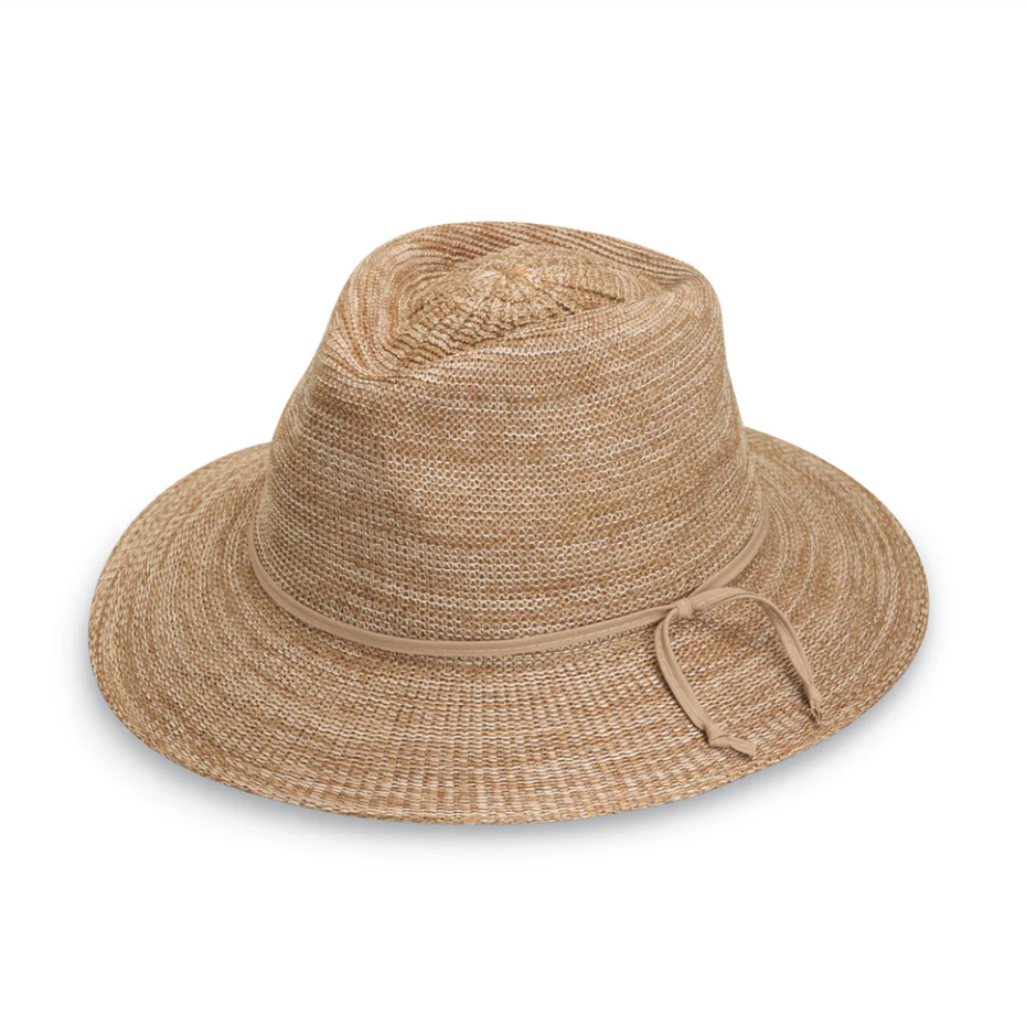 Wallaroo Victoria Fedora UPF Sun Hat Mixed Camel