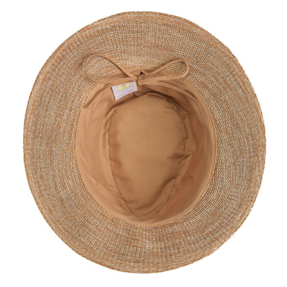 Wallaroo Victoria Fedora UPF Sun Hat Mixed Camel
