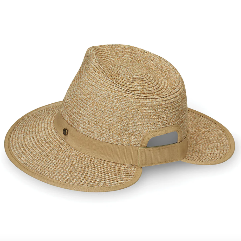 Wallaroo Gabi Ponytail Fedora UPF Sun Hat Beige
