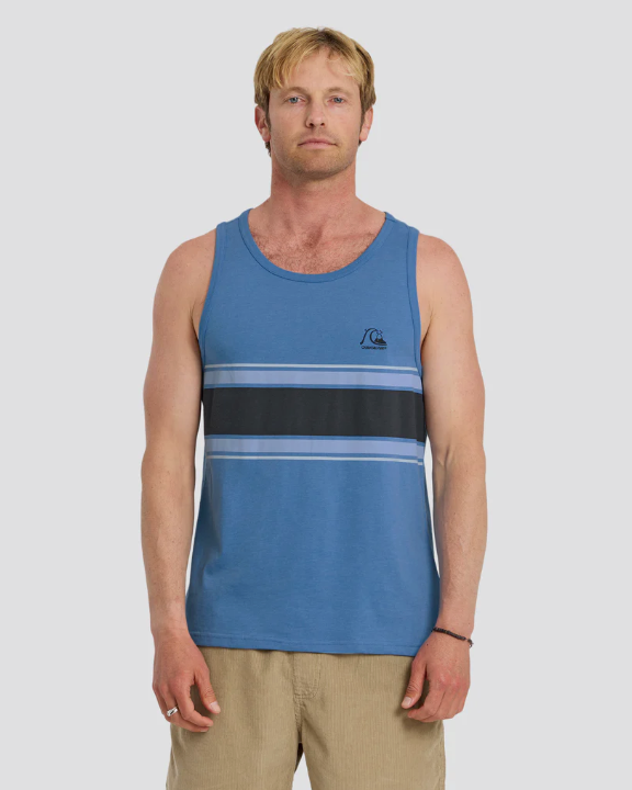 Quiksilver Floater Stripe Tank - Riviera Heather