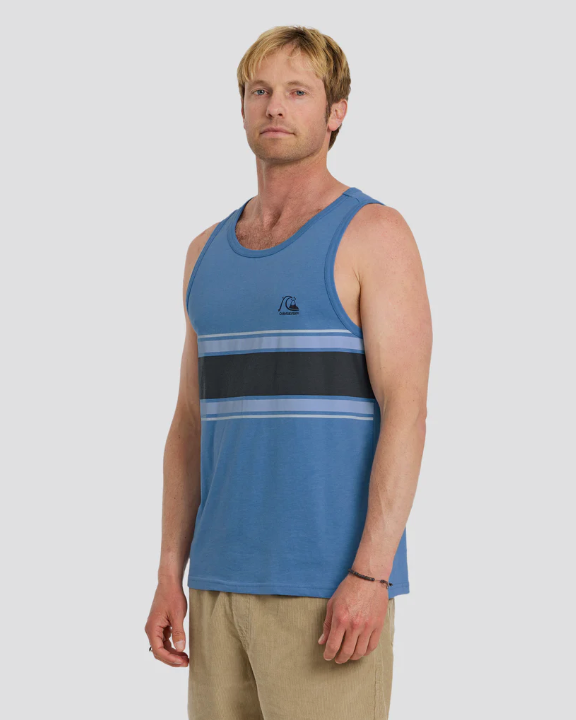 Quiksilver Floater Stripe Tank - Riviera Heather