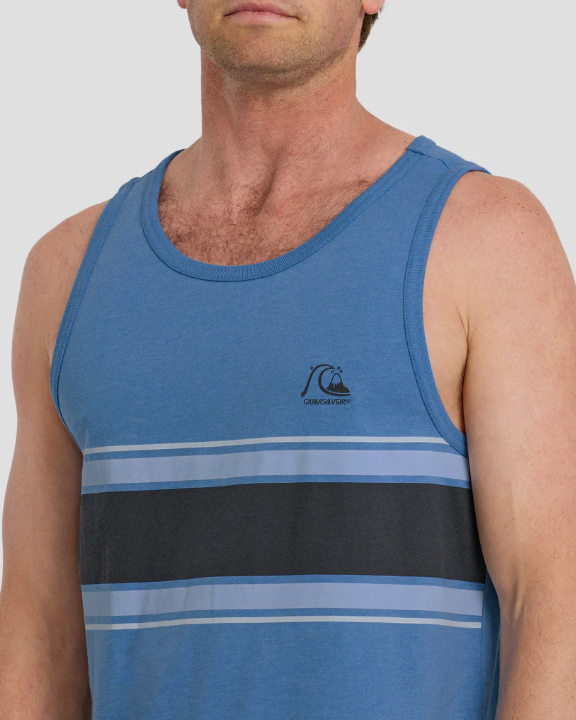 Quiksilver Floater Stripe Tank - Riviera Heather