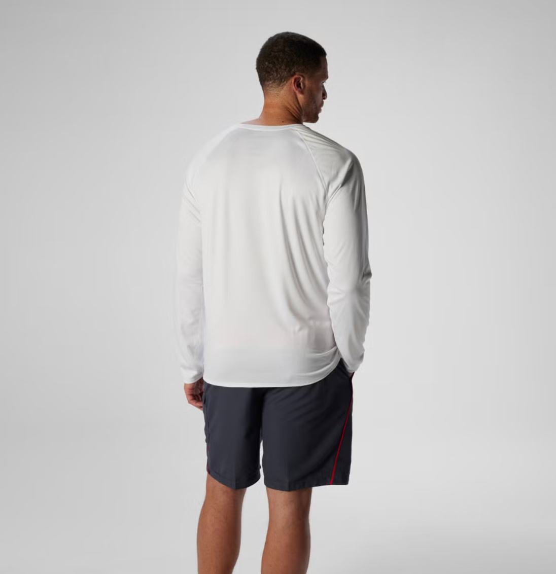 Speedo Men's Easy Solid Long Sleeve Swim Rashguard White