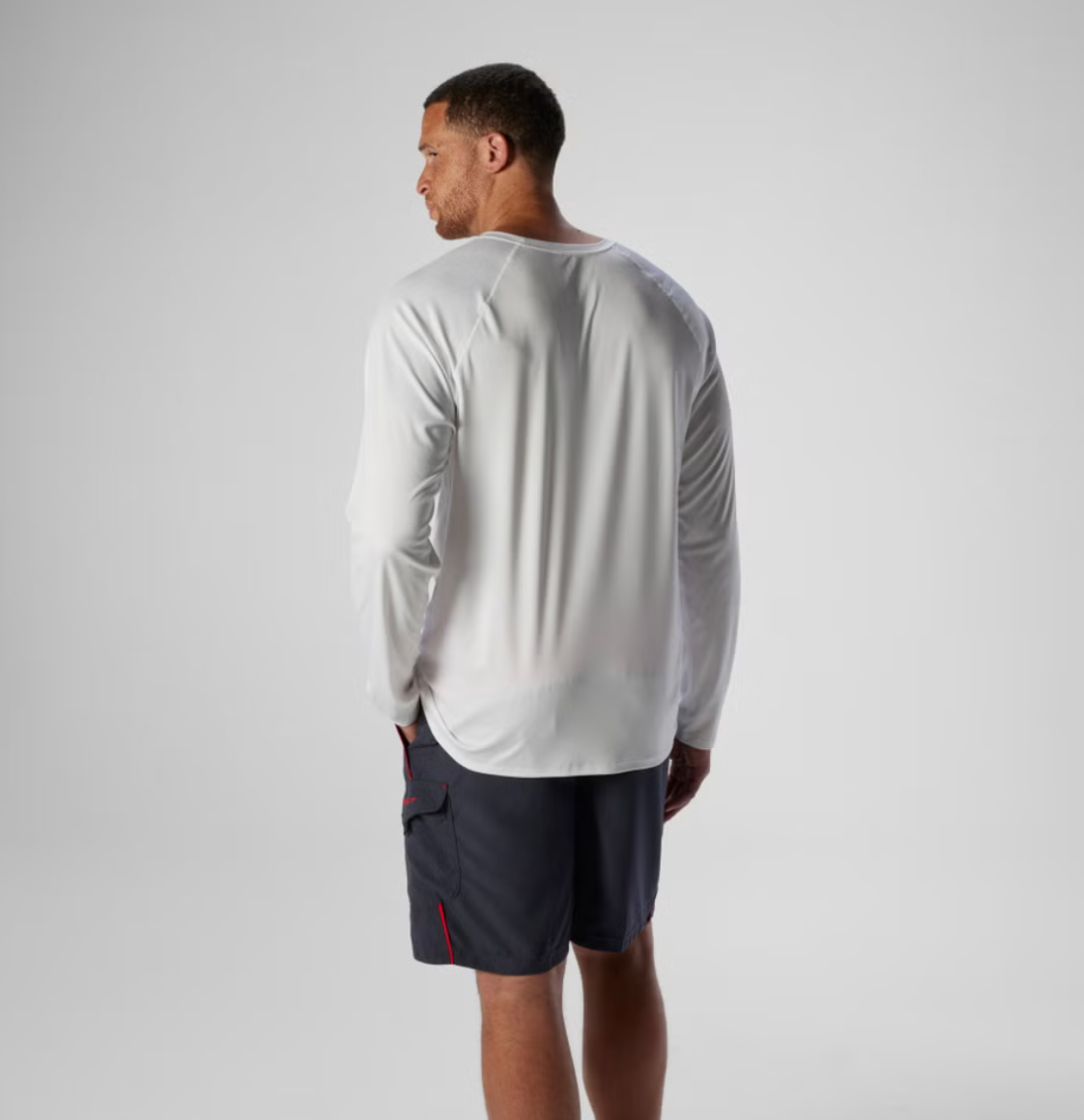 Speedo Men's Easy Solid Long Sleeve Swim Rashguard White