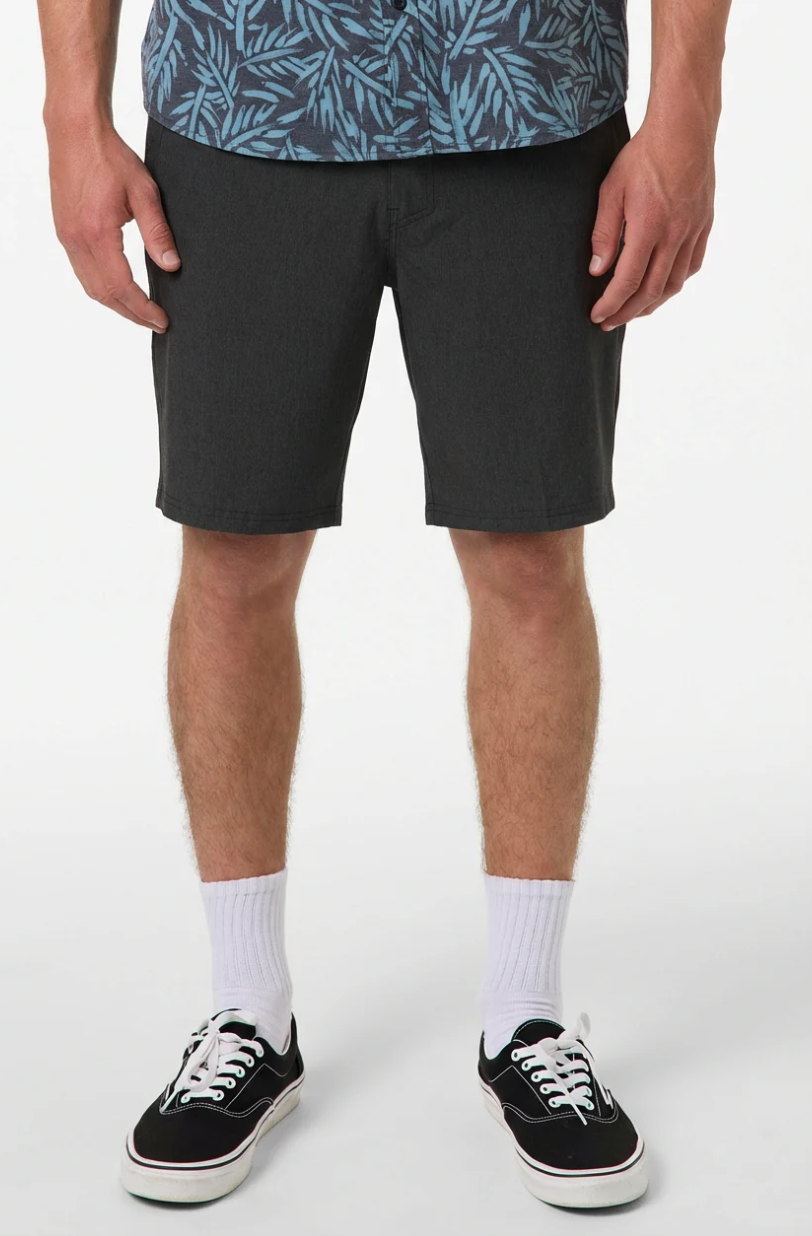 O'Neill Reserve Heather 19" Hybrid Short - Heather Black