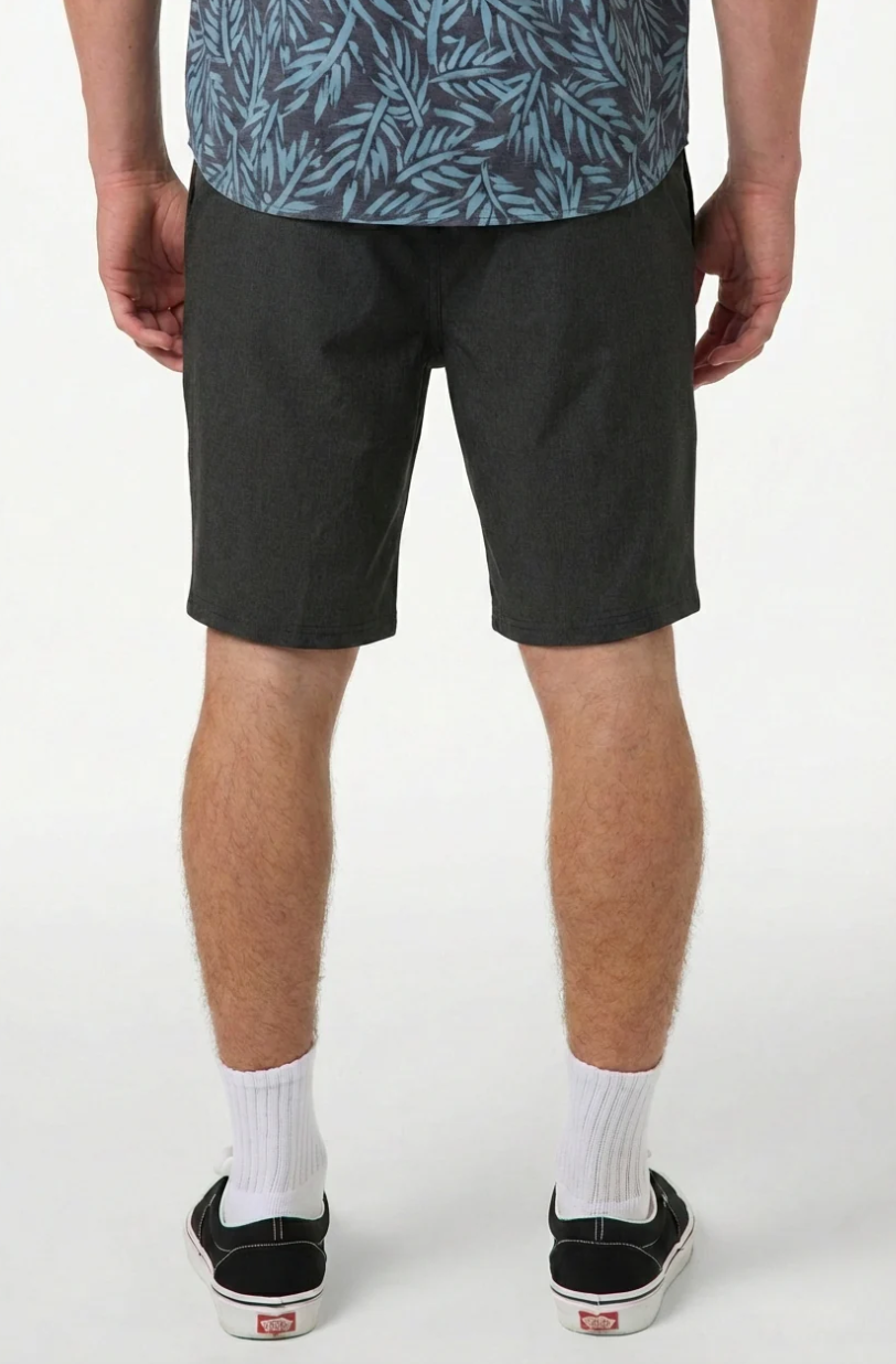 O'Neill Reserve Heather 19" Hybrid Short - Heather Black