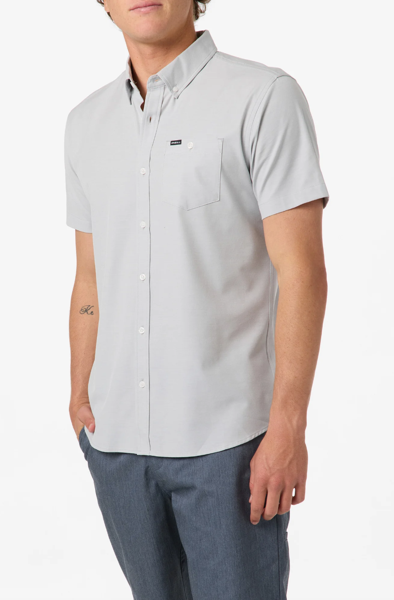 O'Neill Light Check Standard Short Sleeve Woven Shirt - High Rise