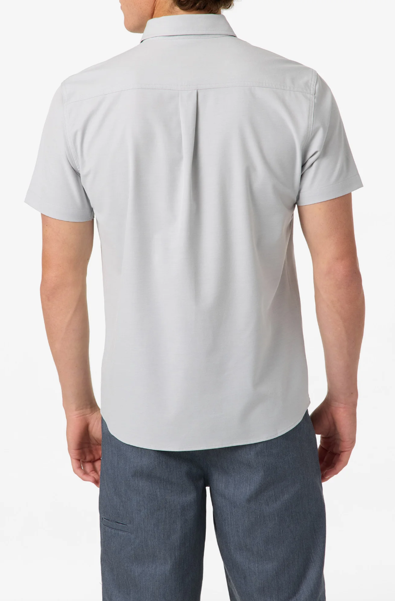 O'Neill Light Check Standard Short Sleeve Woven Shirt - High Rise