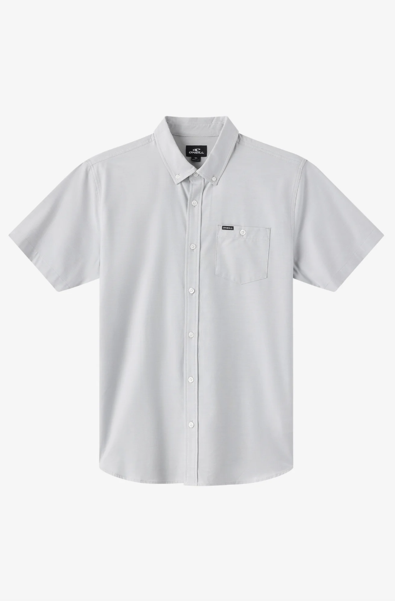 O'Neill Light Check Standard Short Sleeve Woven Shirt - High Rise