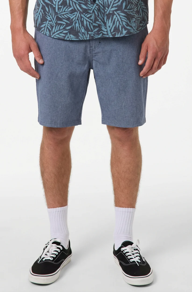 O'Neill Reserve Heather 19" Hybrid Short - Navy Heather