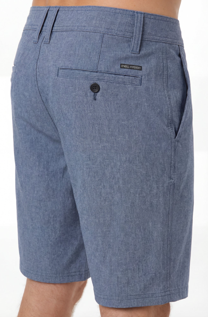 O'Neill Reserve Heather 19" Hybrid Short - Navy Heather