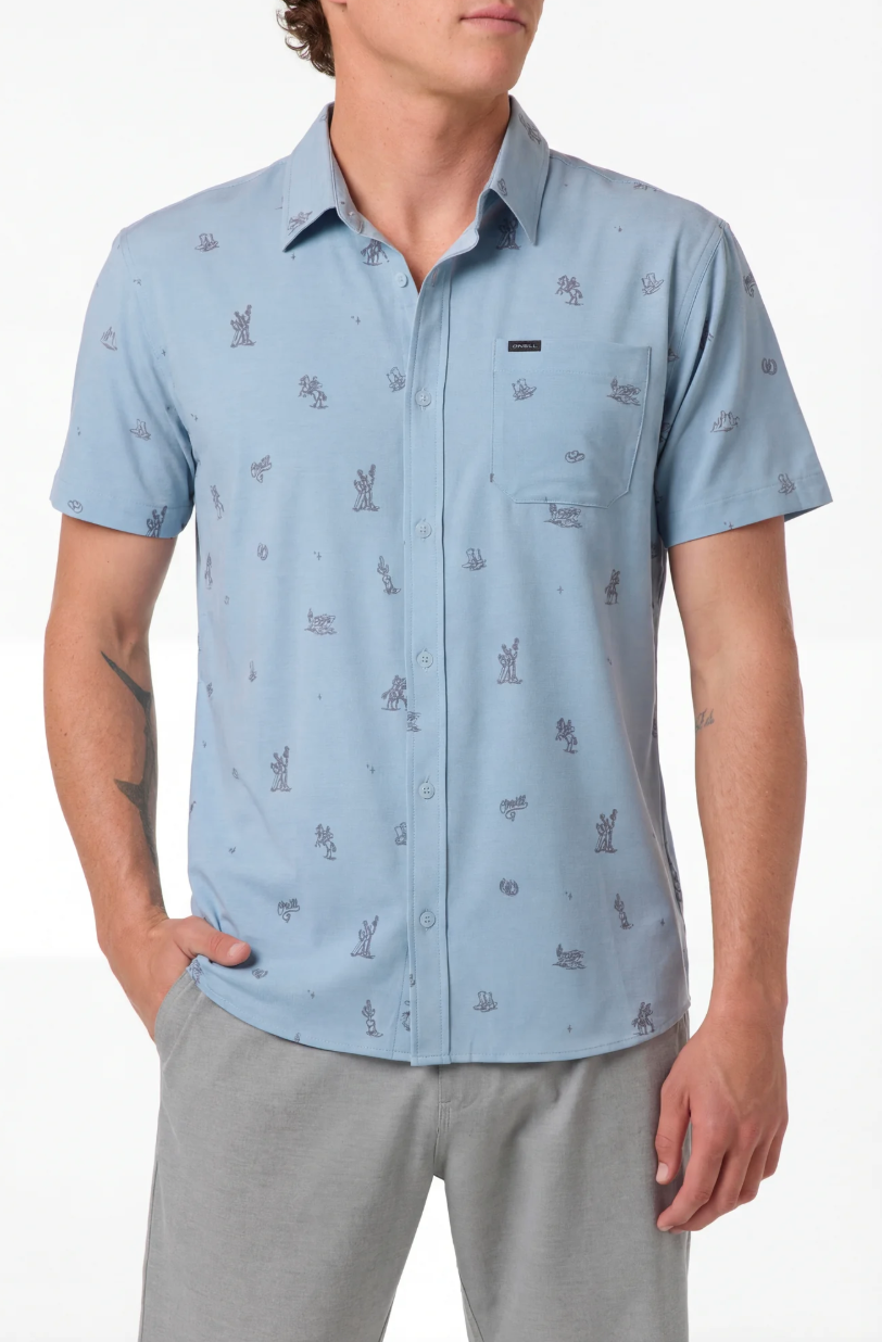 O'neill TRVLR Traverse Woven Mens Shirt - Lead