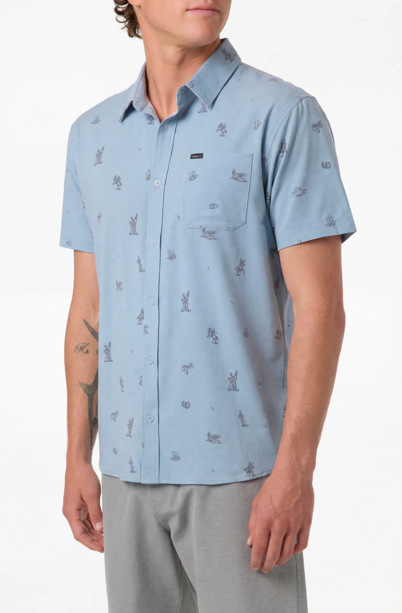 O'neill TRVLR Traverse Woven Mens Shirt - Lead