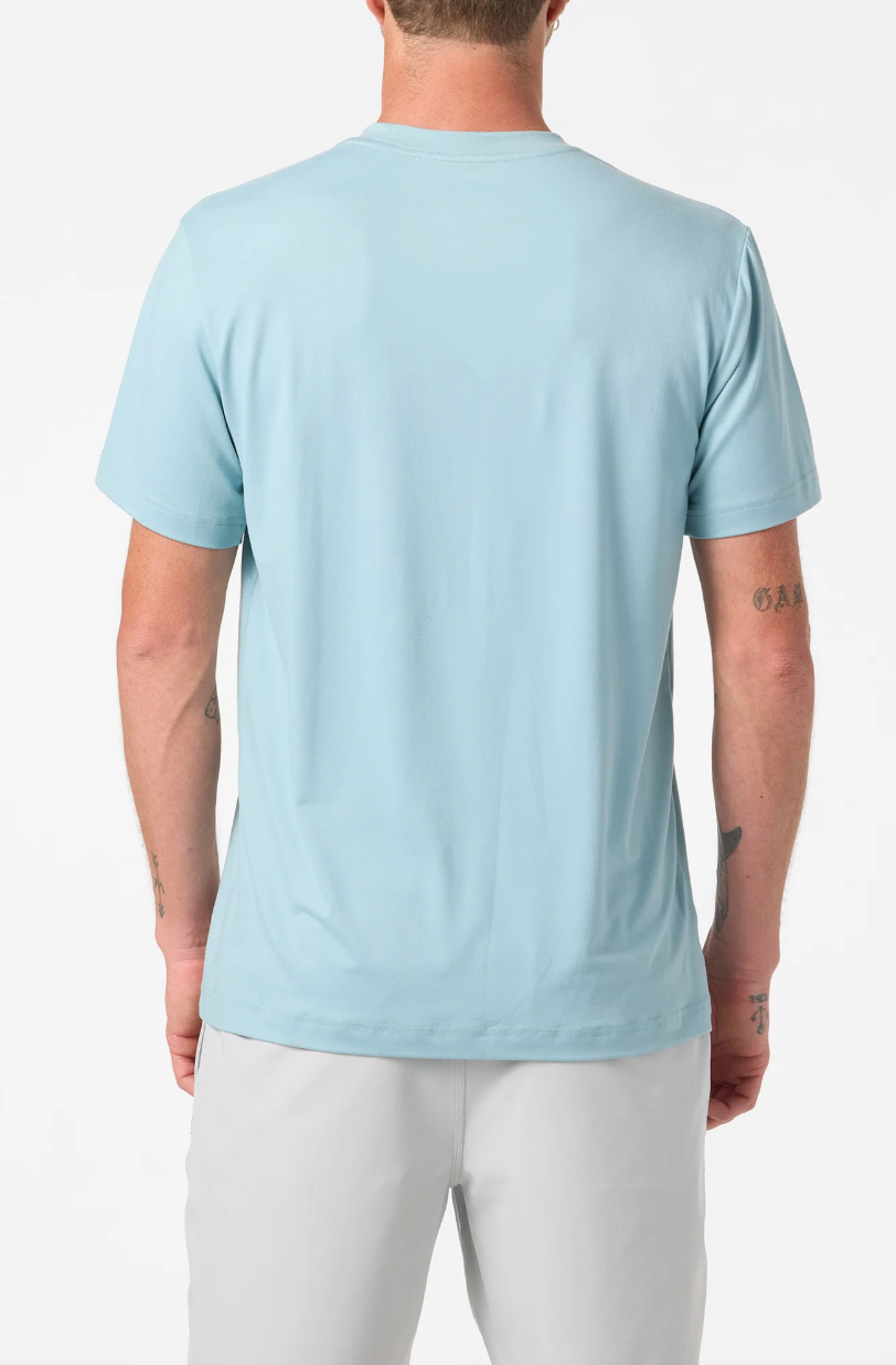 O'Neill Triple Stack UPF Short Sleeve Rashguard - Stone Blue