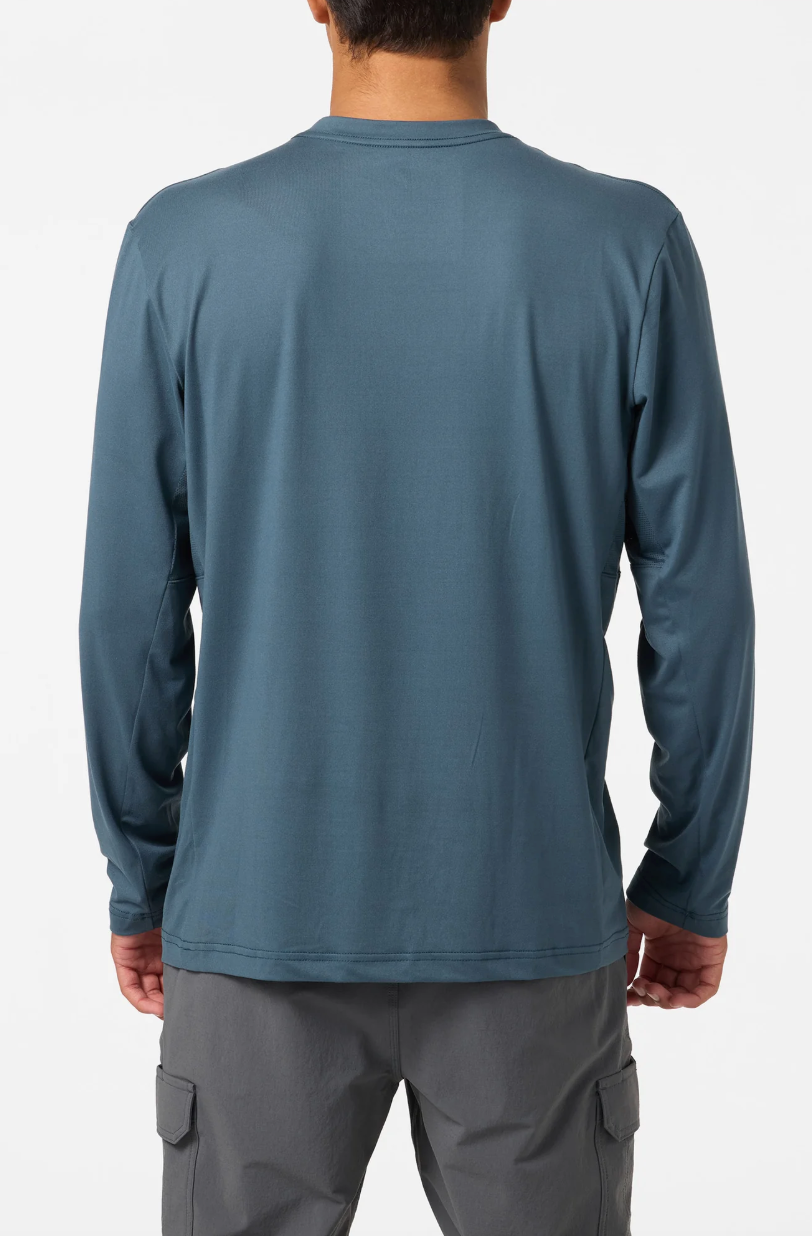 O'Neill Dawn UPF Long Sleeve Rashguard - Dark Slate