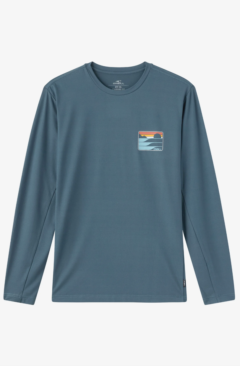 O'Neill Dawn UPF Long Sleeve Rashguard - Dark Slate