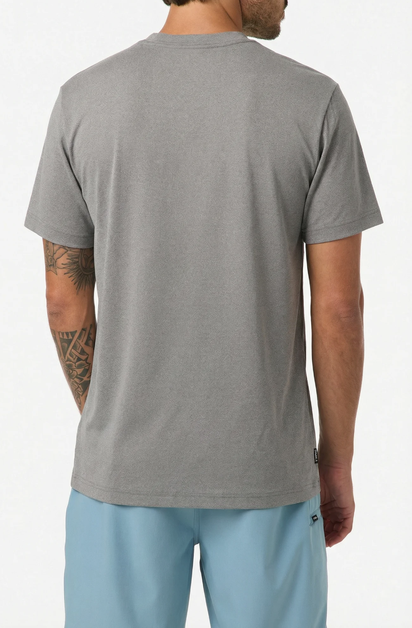 O'Neill Jack UPF Short Sleeve Rashguard - Gargoyle Melange