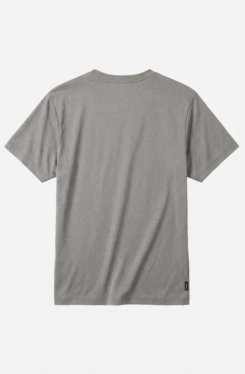 O'Neill Jack UPF Short Sleeve Rashguard - Gargoyle Melange