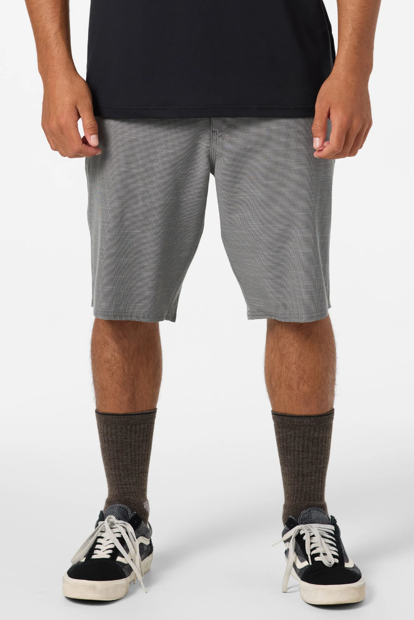 O'neill Portola Slub Check 20" Hybrid Short Gargoye