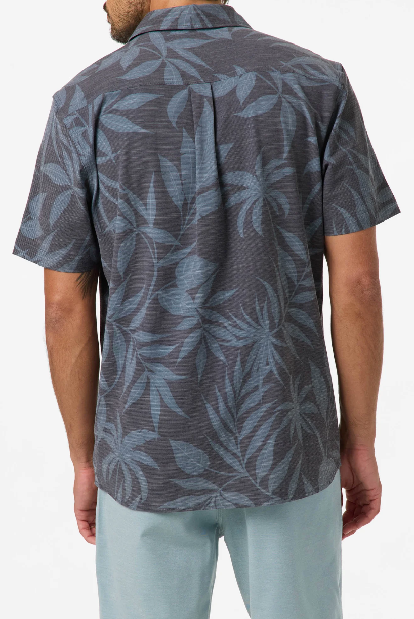 O'Neill UPF Slub Relaxed Short Sleeve Woven Shirt Black