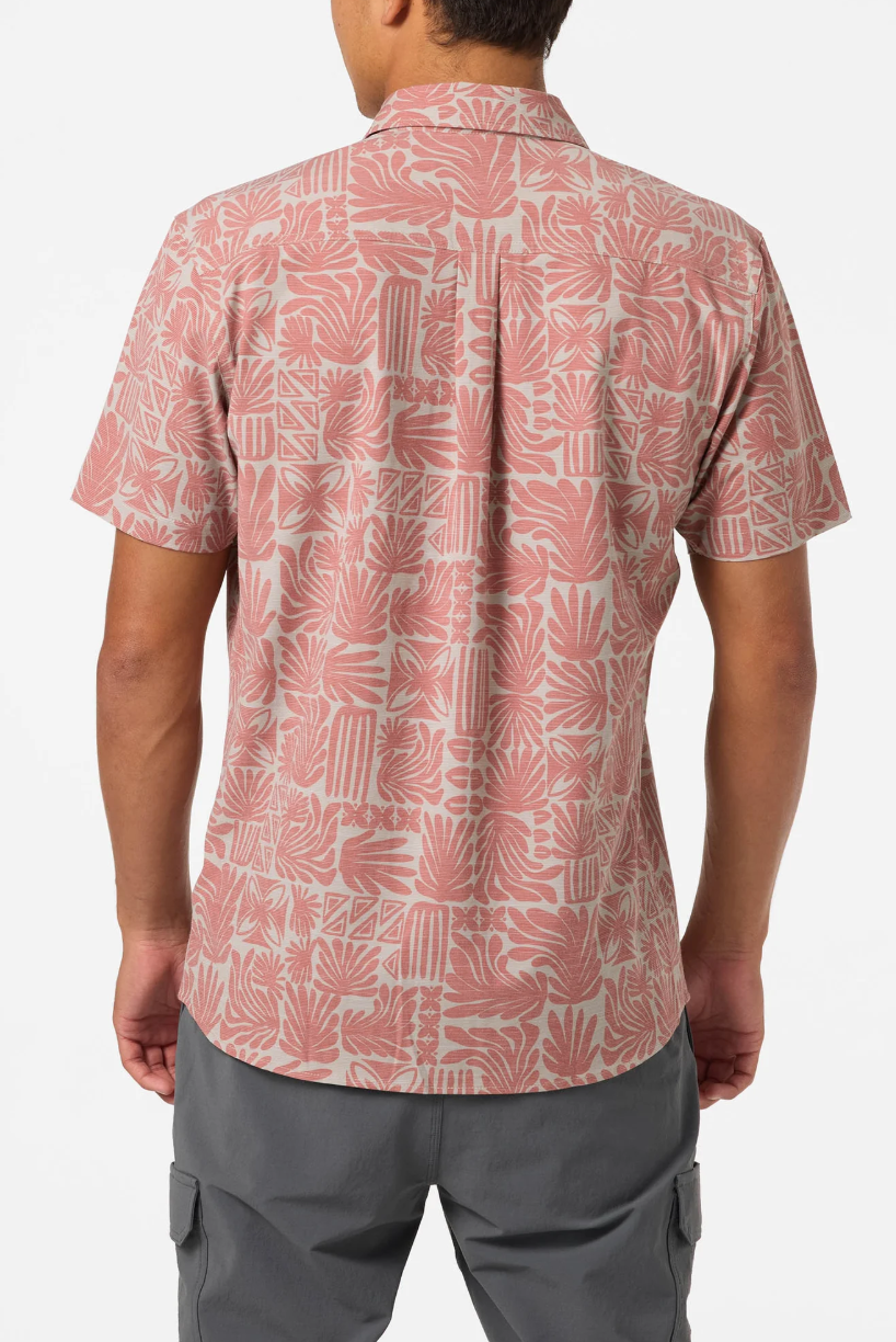 O'Neill UPF Slub Standard Short Sleeve Woven Shirt Khaki