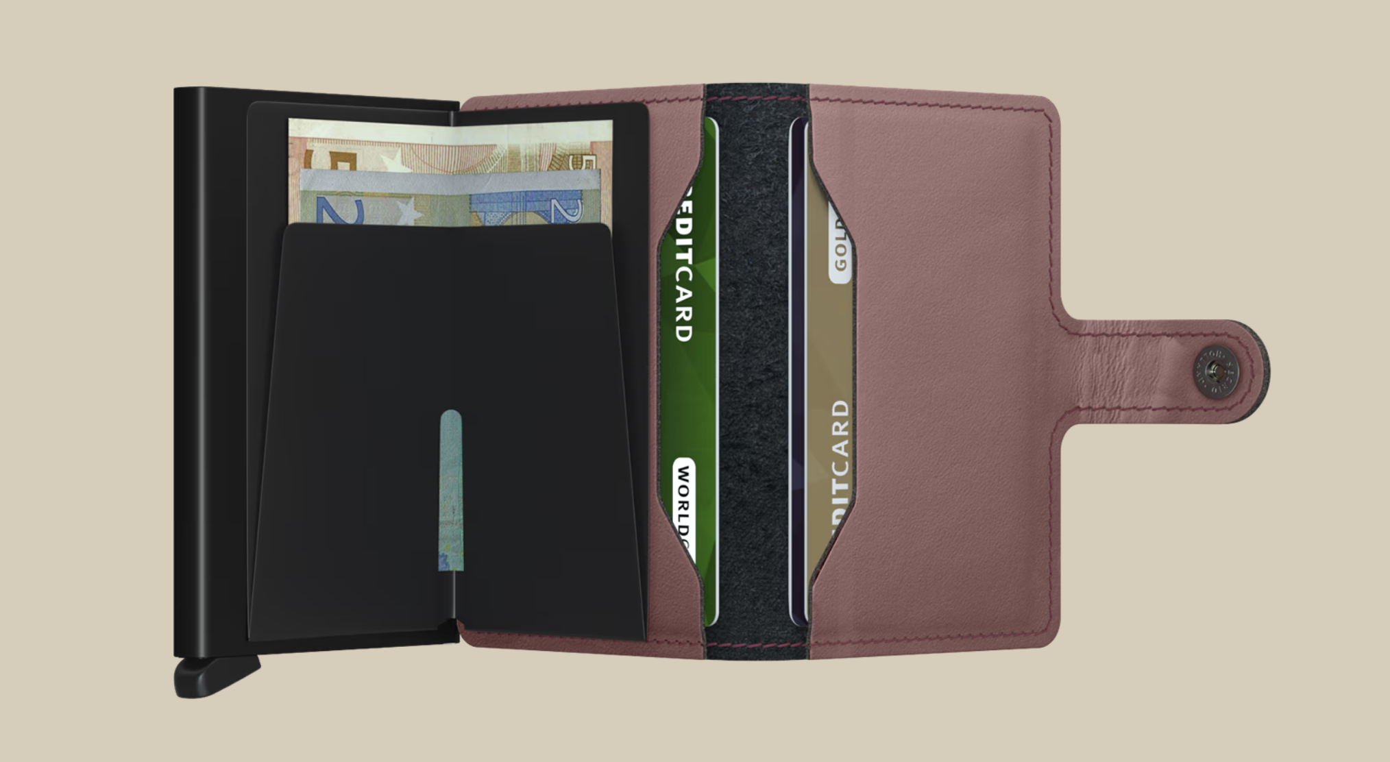 SECRID MINI WALLET - MATTE ROSE