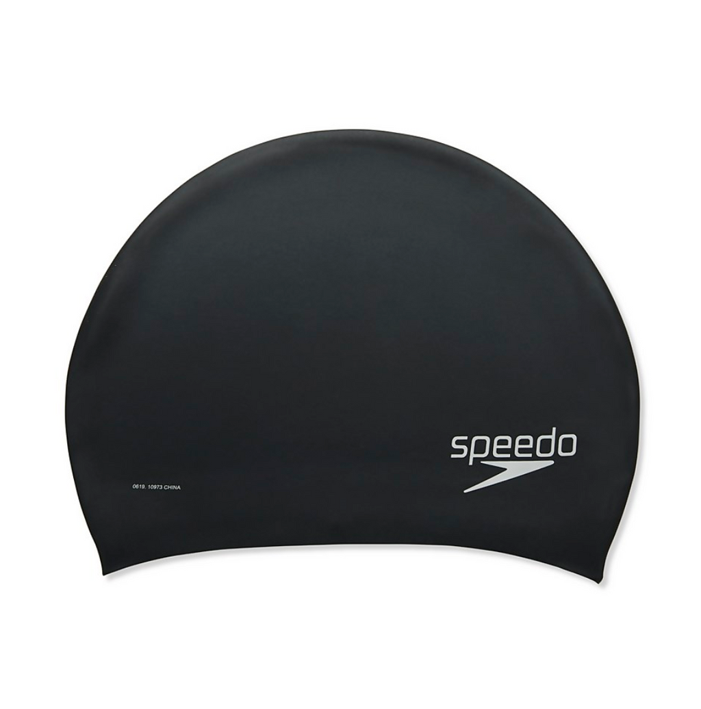 Speedo Adult Silicone Long Hair Cap White