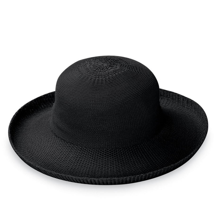 Wallaroo Petite Victoria Wide Brim Sun Hat Black
