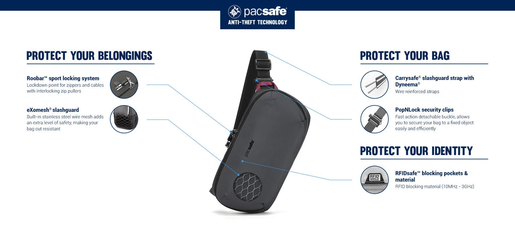 Pacsafe® V anti-theft urban sling