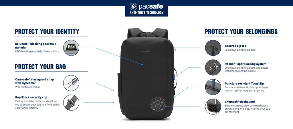 Pacsafe V Anti-Theft 16-Inch Commuter Backpack
