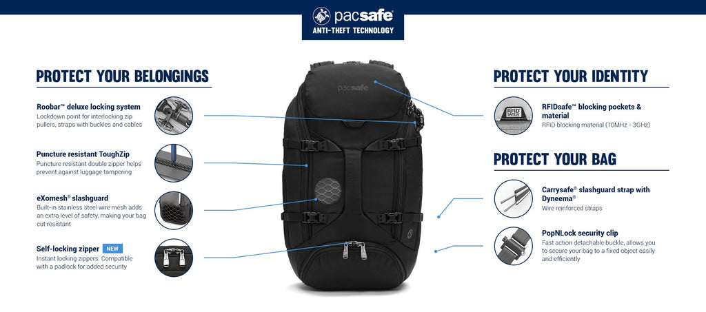Pacsafe EXP35 Anti-Theft Travel Backpack