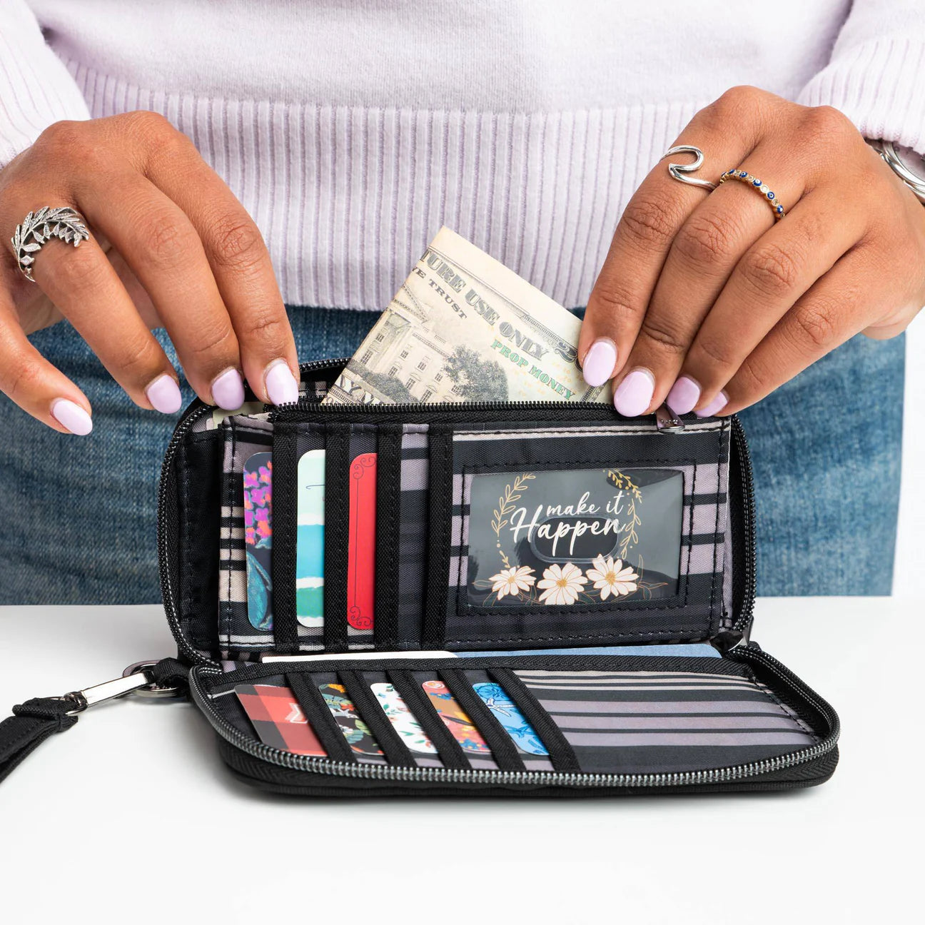 Lug Whirly Love RFID Wristlet Wallet