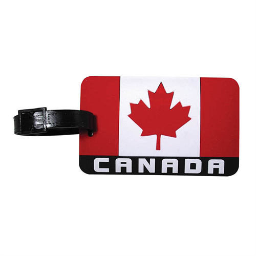 Stone Age Luggage Tag Canada Flag