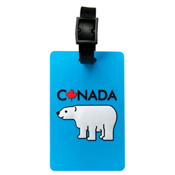 Stone Age Canada Luggage Tag Polar Bear