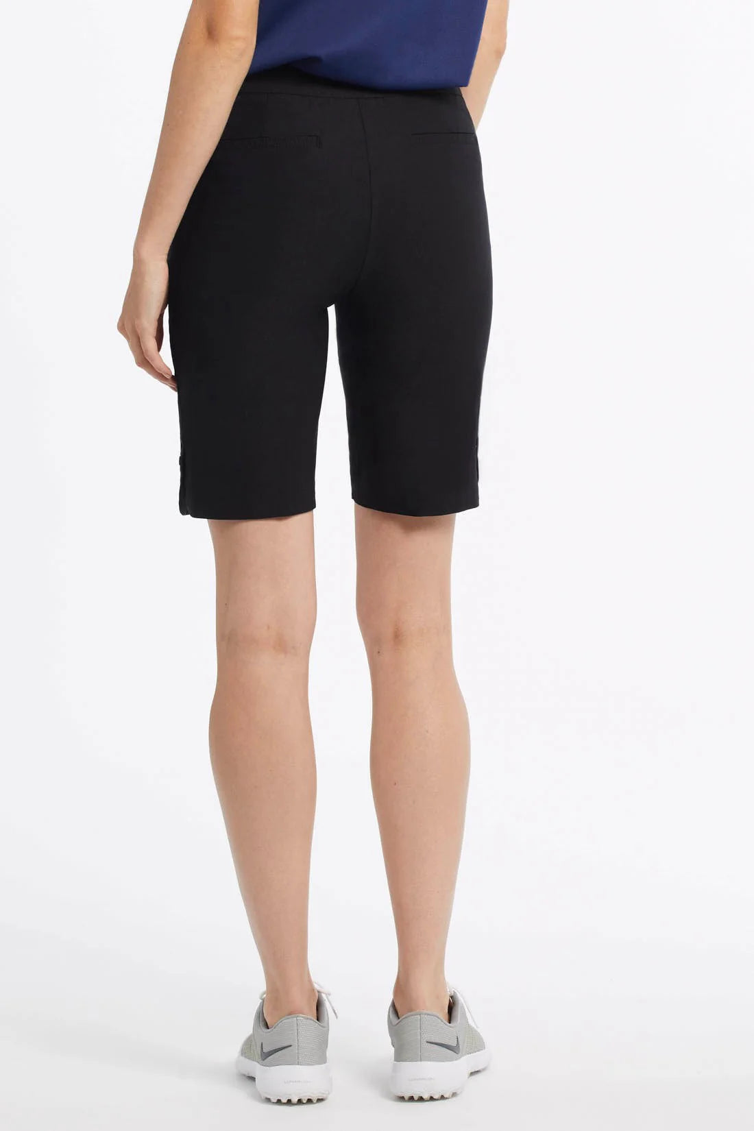 Tribal Sport Flatten It® Tummy Control Pull-On Bermuda Shorts Black